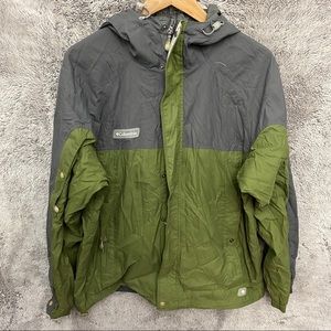 ColumbiaOlive Two Toned  Windbreaker Jacket